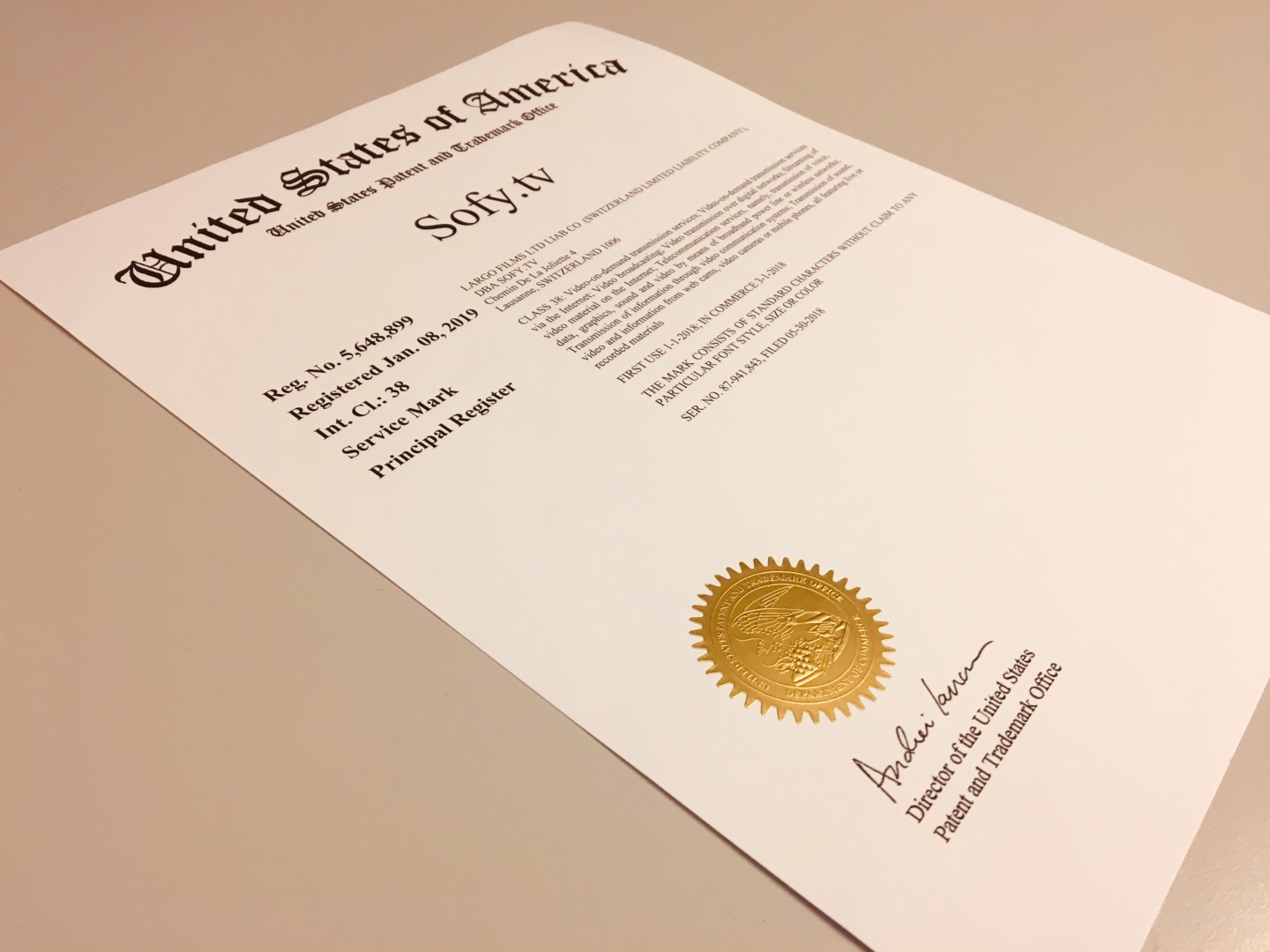 You are currently viewing Sofy.tv Trademarked!